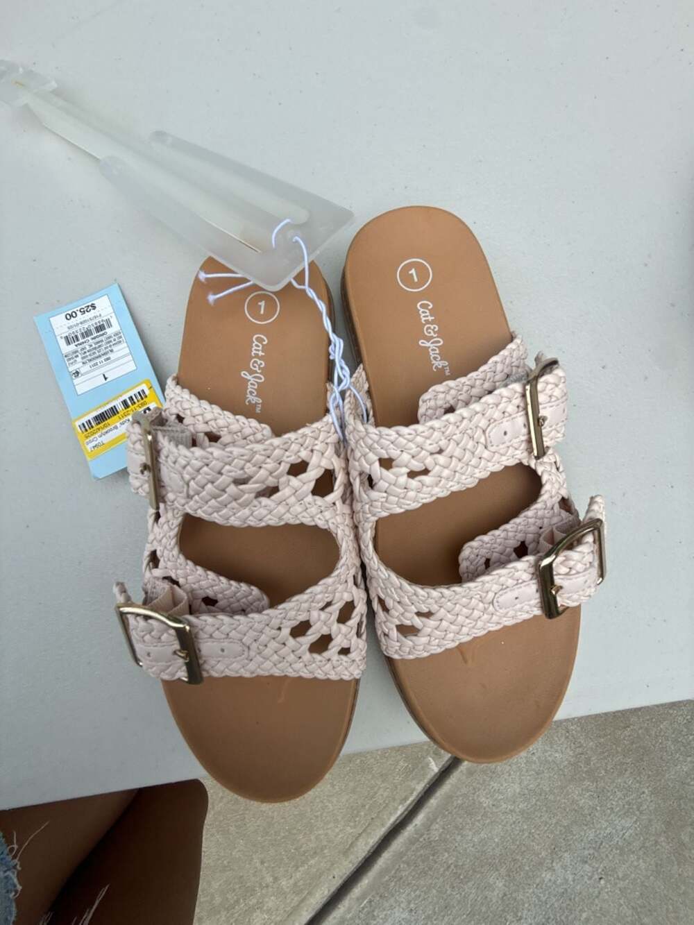 Cat & Jack Kids' Brooklyn Two Buckle Sandals - Blush